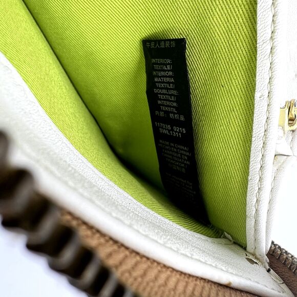 Fossil Tessa Wallet Zip Around Clutch Lime/Natural Gymnast/Diver Print SWL1311 - Picture 12 of 14